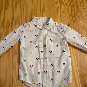 Disney x Janie and Jack Mickey Mouse Button down shirt